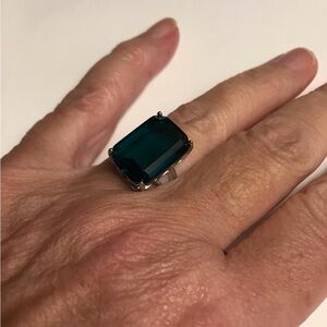 Tourmaline Stamped 925 Sterling Silver Ring